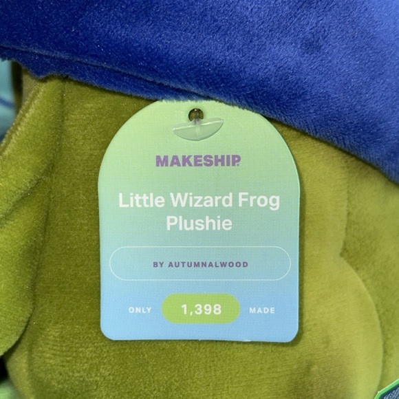 NWT Makeship Little Wizard Frog Plushie - Picture 5 of 9